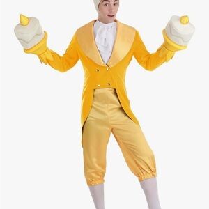 Yellow Candle Character mens Costume - Unbranded